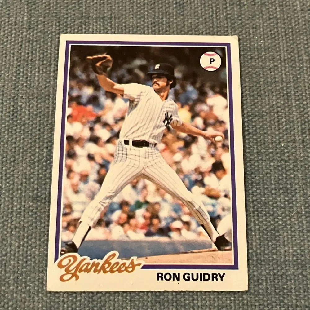 1978 Topps New York Yankees Baseball Card Trading Card
